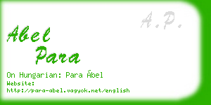 abel para business card